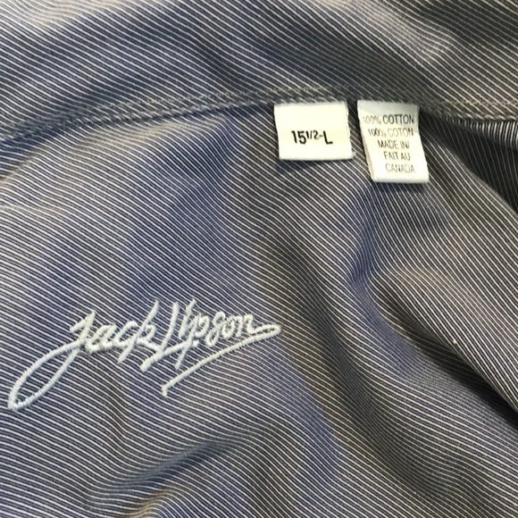 JACK Lipson purple striped button down shirt 151/2 - Picture 4 of 8